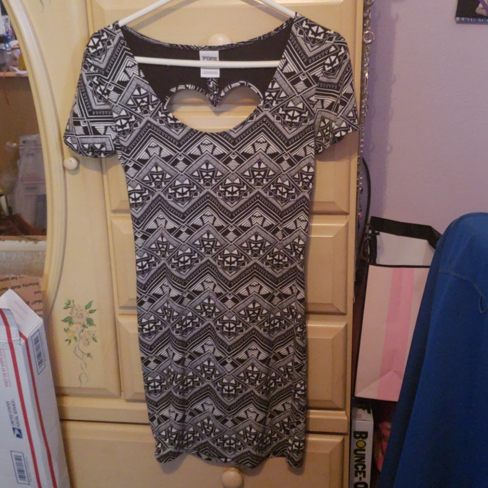 Pink VS Cut out Heart Dress